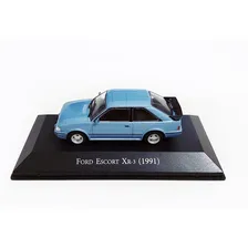 Miniatura Escort Xr3 1991 Carros Inesquecíveis Do Brasil 147 Cor Azul Foto mini  3