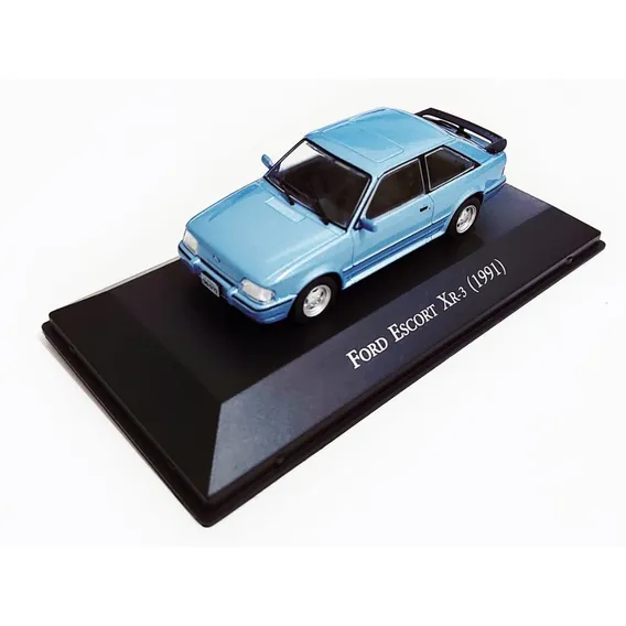 Miniatura Escort Xr3 1991 Carros Inesquecíveis Do Brasil 147 Cor Azul Foto 1