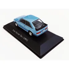 Miniatura Escort Xr3 1991 Carros Inesquecíveis Do Brasil 147 Cor Azul Foto mini  2