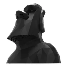 Miniatura Estatua Moai Ilha Da Pascoa Preta 20 Cm Decoração Cor Preto Foto mini  2
