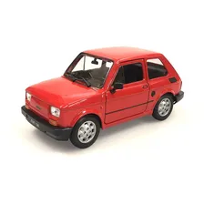Miniatura Fiat 126 Vermelho Welly 1/21 Foto mini 1