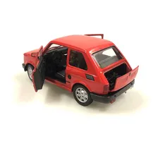 Miniatura Fiat 126 Vermelho Welly 1/21 Foto mini 4