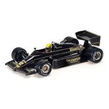 Miniatura Fórmula 1 Lotus 1985 Ayrton Senna 1:18 Minichamps Cor Preto Foto  mini 1