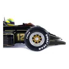 Miniatura Fórmula 1 Lotus 1985 Ayrton Senna 1:18 Minichamps Cor Preto Foto mini  3