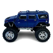 Miniatura Hummer H2 Bigfoot Azul Metal 1:40 Foto mini 4