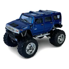 Miniatura Hummer H2 Bigfoot Azul Metal 1:40 Foto mini 1