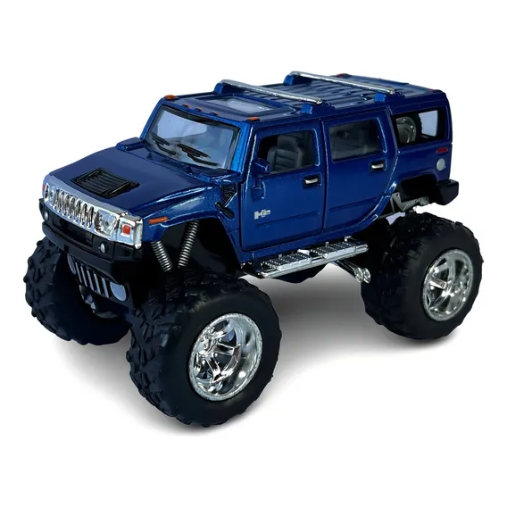 Miniatura Hummer H2 Bigfoot Azul Metal 1:40 Foto 1