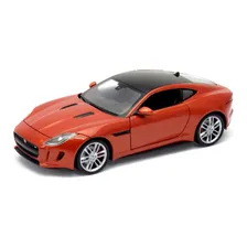 Miniatura Jaguar F-type Coupe Laranja Welly 1/24 Foto  mini 1