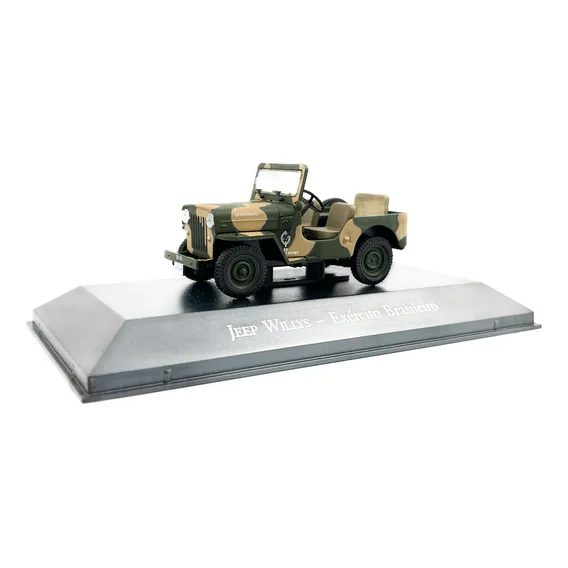 Miniatura Jeep Willys Exército Brasileiro Edição 28 Foto 1