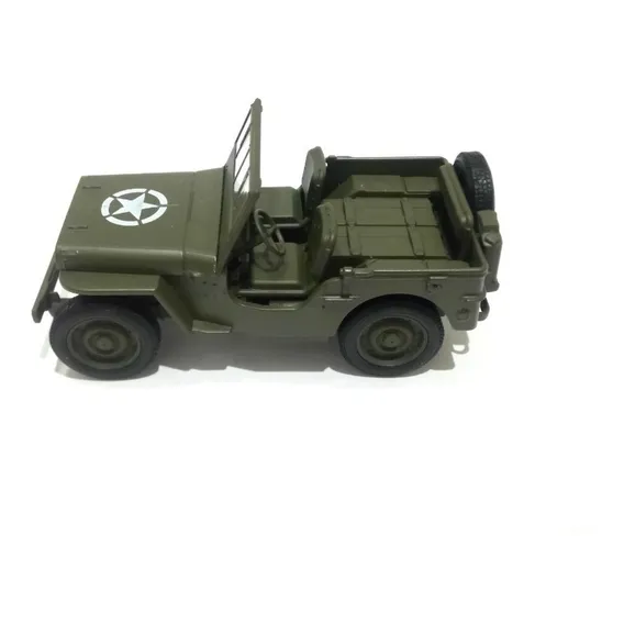 Miniatura Jeep Willys Mb 1941 Exército 1/32 Welly Cor Verde Exército Foto 1