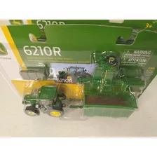 Miniatura John Deere 6210r Com Enfardadeira Cor Verde Foto mini 2