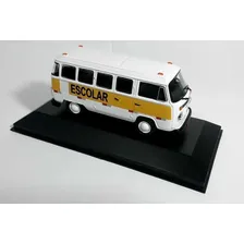 Miniatura Kombi Escolar 1/43 Veículos De Serviços De Altaya Cor Branco Foto mini  2