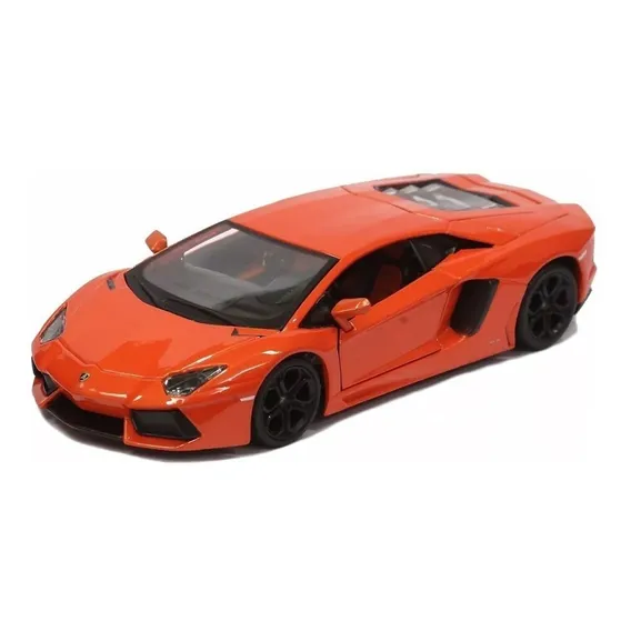 Miniatura Lamborghini Aventador Lp 700-4 Laranja Maisto 1/24 Foto 1