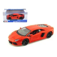 Miniatura Lamborghini Aventador Lp 700-4 Laranja Maisto 1/24 Foto mini 4