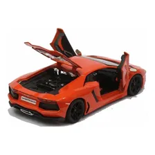 Miniatura Lamborghini Aventador Lp 700-4 Laranja Maisto 1/24 Foto mini 2