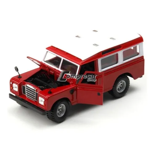 Miniatura Land Rover Vermelho Bburago 1/24 Foto 1