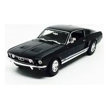Miniatura Maisto Ford Mustang 1967 Gta Fastback Preto 31166 Foto mini  2
