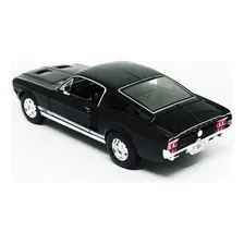 Miniatura Maisto Ford Mustang 1967 Gta Fastback Preto 31166 Foto mini  3