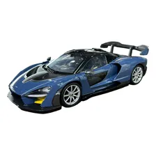 Miniatura Mclaren Senna Azul Metal 1:24 Foto mini 1