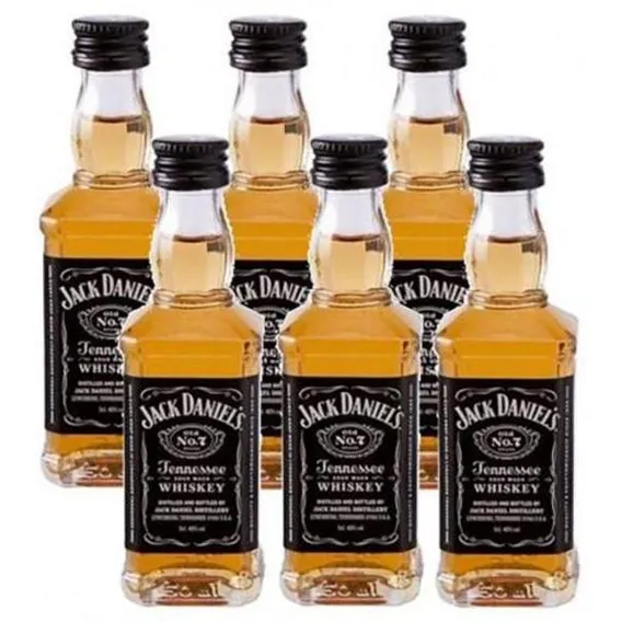 Miniatura Mini Whisky Jack Daniel's 50ml 6 Unidades Foto 1