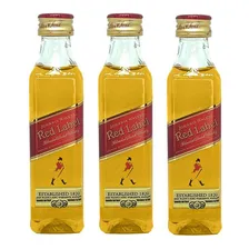 Miniatura Mini Whisky Red Label 50ml 03 Unidades Foto mini 1