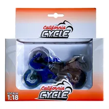 Miniatura Moto Coleção California Cycle 1:18 - Modelos Cor Yamaha Yzf-r6 Foto mini  3