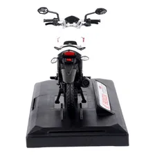 Miniatura Moto Honda Cg Titan 150 2014 Branca Foto mini 4