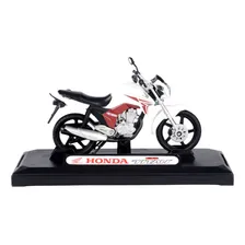 Miniatura Moto Honda Cg Titan 150 2014 Branca Foto mini 2