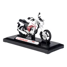 Miniatura Moto Honda Cg Titan 150 2014 Branca Foto mini 1