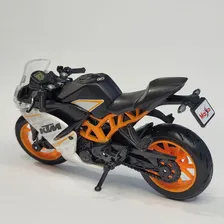 Miniatura Moto Ktm Rc 390 2021 1/18 Maisto Coleção Motinho Foto mini  3
