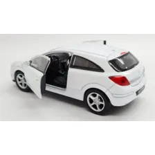 Miniatura Opel Astra 2005 Welly 1:36 Branco Foto mini 2
