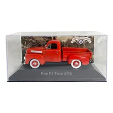 Miniatura Pickup Ford F-1 Truck 1951 Vermelho 1:43 Retr么 Foto mini 1