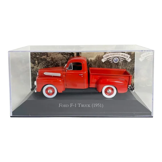 Miniatura Pickup Ford F-1 Truck 1951 Vermelho 1:43 Retr么 Foto 1
