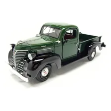 Miniatura Plymouth Truck Pickup 1941 1/24 Metal Motormax Cor Verde Foto mini 1