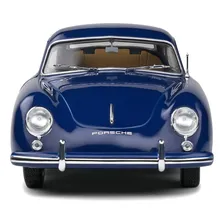 Miniatura Porsche 356 Pre-a 1953 Azul Gasolina 1:18 Solido Foto mini  3