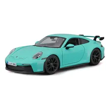 Miniatura Porsche 911 Gt3 1:24 Burago Verde Foto  mini 1