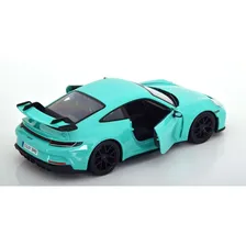 Miniatura Porsche 911 Gt3 1:24 Burago Verde Foto mini 4