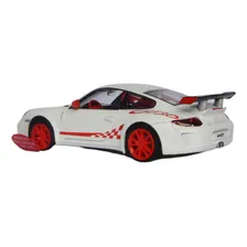 Miniatura Porsche 911 Gt3 Rs 2010 Kinsmart 1:36 Branco Foto mini  2