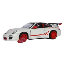 Miniatura Porsche 911 Gt3 Rs 2010 Kinsmart 1:36 Branco Foto  mini 1