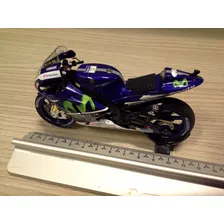 Miniatura Rossi Yamaha Testbike 2016 Minichamps 1:18 (11 Cm) Cor Azul Foto mini  3