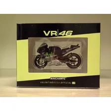 Miniatura Rossi Yamaha Testbike 2016 Minichamps 1:18 (11 Cm) Cor Azul Foto mini  2