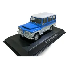 Miniatura Rural Willys 1972 Customizada Cor Azul E Branco Foto mini 1