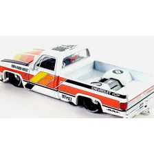 Miniatura Silverado Chevrolet Minigt Kaido House 1:64 8,5cm Cor Branco Foto mini 4