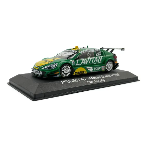 Miniatura Stock Car Peugeot 408 Marcos Gomes 2015 Ed 2 Cor Verde Foto 1