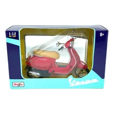 Miniatura Vespa Primavera 150 Vermelho Maisto 1/12 Foto mini 4