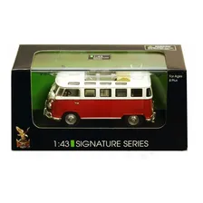 Miniatura Volkswagen Kombi Microbus 1962 1:43 Metal Signatur Cor Vermelho E Branco Foto mini  2