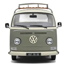 Miniatura Volkswagen Kombi T2 Pick-up 1968 Cinza 1:18 Solido Foto mini 3