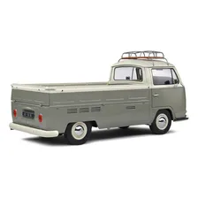 Miniatura Volkswagen Kombi T2 Pick-up 1968 Cinza 1:18 Solido Foto mini 2