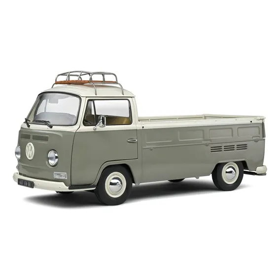 Miniatura Volkswagen Kombi T2 Pick-up 1968 Cinza 1:18 Solido Foto 1