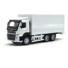 Miniatura Volvo Baú Transporte C/ Luz E Som 1:50 California Cor Branco Foto mini 1